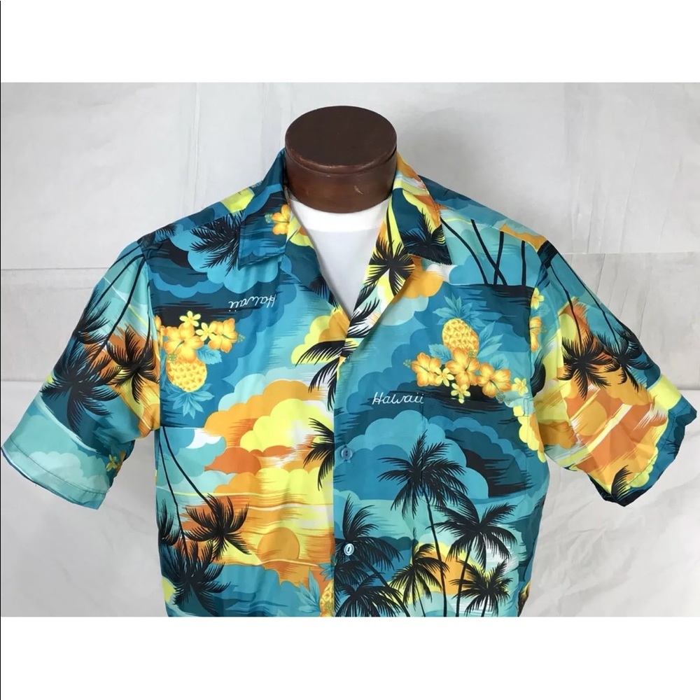 Hawaiian Shirt Seawind Tropical Sunset Hawaii L - Picture 2 of 8